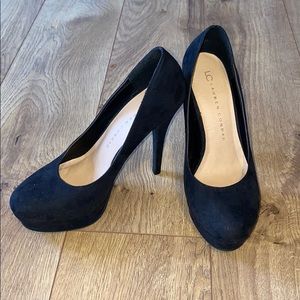 Black Suede Lauren Conrad Pumps